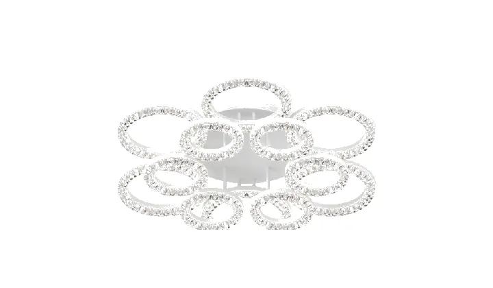 LI9847C-6+6A acrylic chandelier