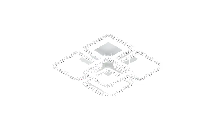 LI9848B-4+1 acrylic chandelier