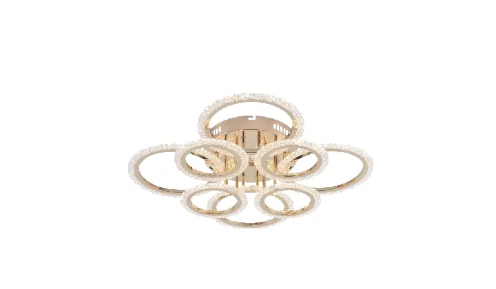LI8447C-4+4A Gold acrylic chandelier