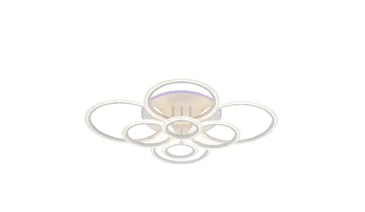 LI8449C-8 White acrylic chandelier