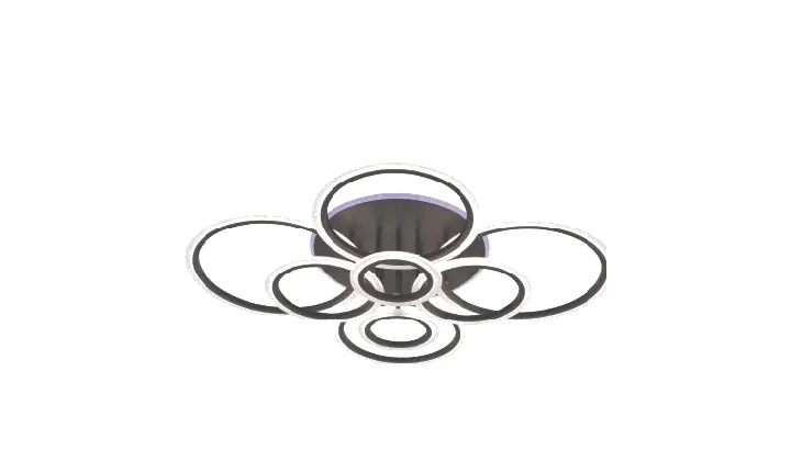 LI8449C-8 Black acrylic chandelier