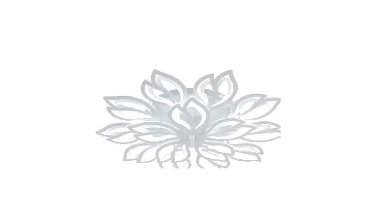 LI8876-10+5 Silver acrylic chandelier