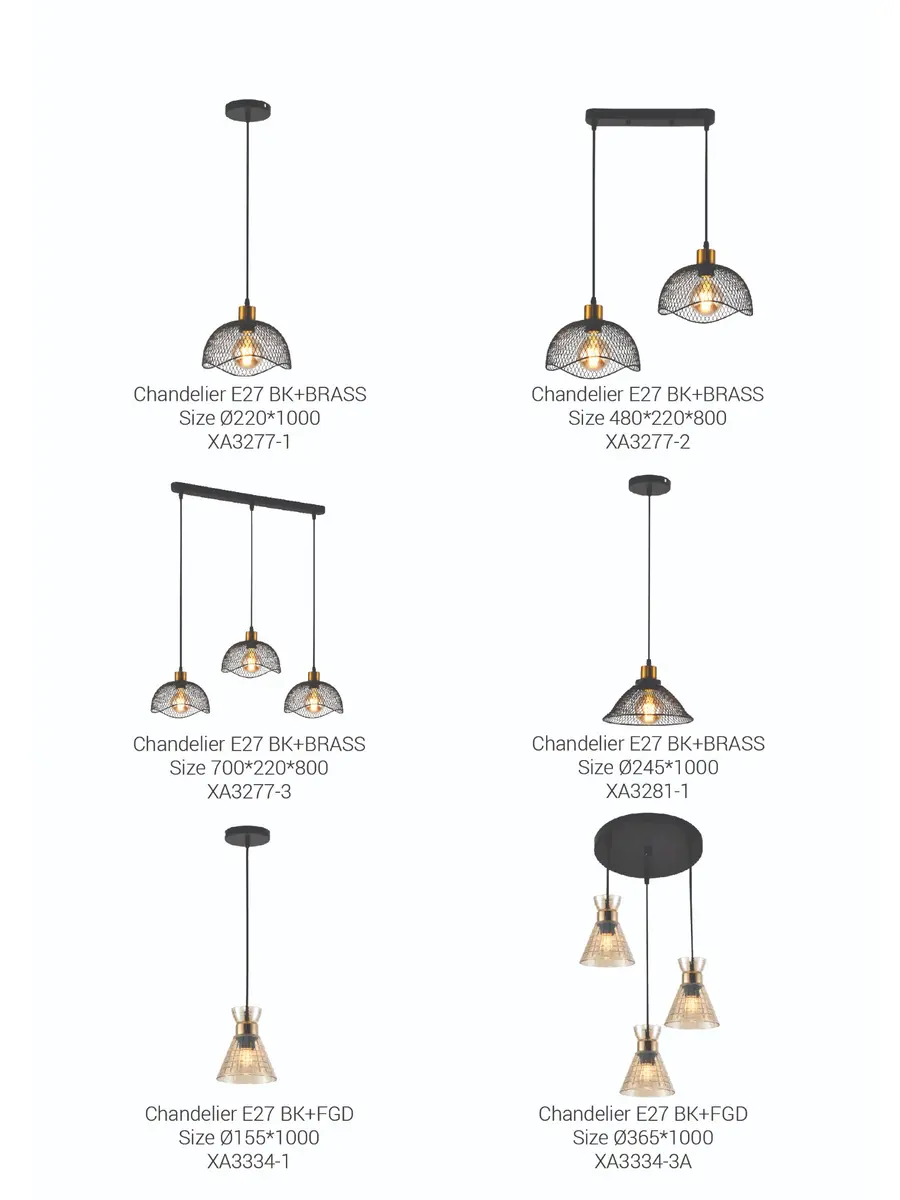 Dining chandelier catalogue page 14
