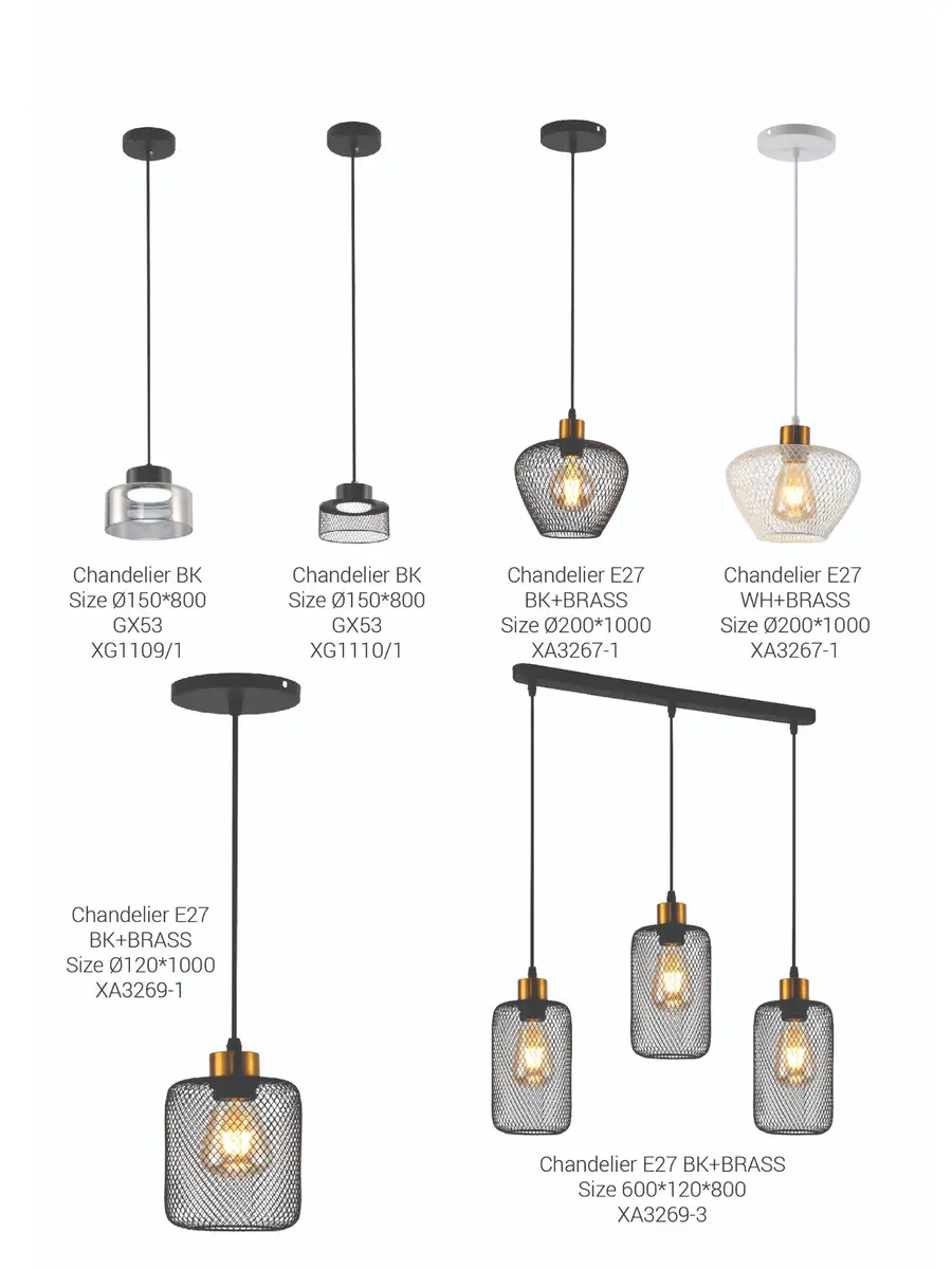 Dining chandelier catalogue page 17