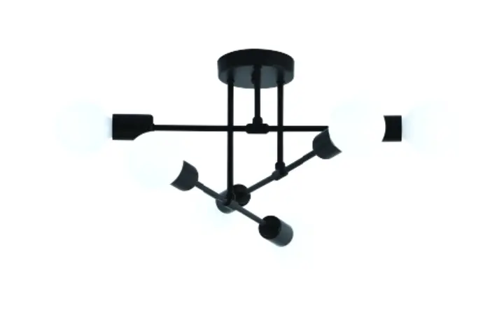 LC1648-6-BK chandelier lampshade