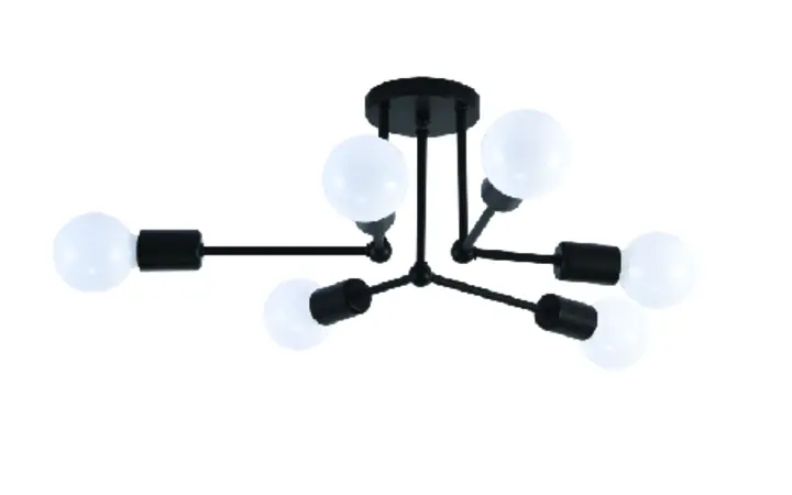LC1651-6-BK chandelier lampshade
