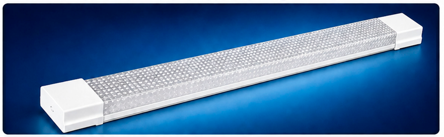 Transparent prismatic LED linear fixture