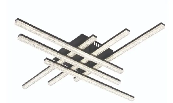 DK6597B-6 linear LED ceiling light
