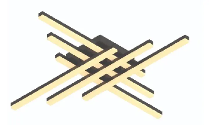 DK6823B-6 linear LED ceiling light
