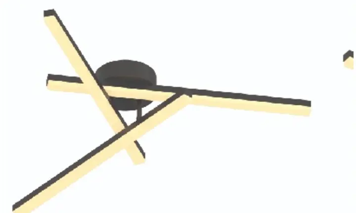 DK6823C-3 linear LED ceiling light