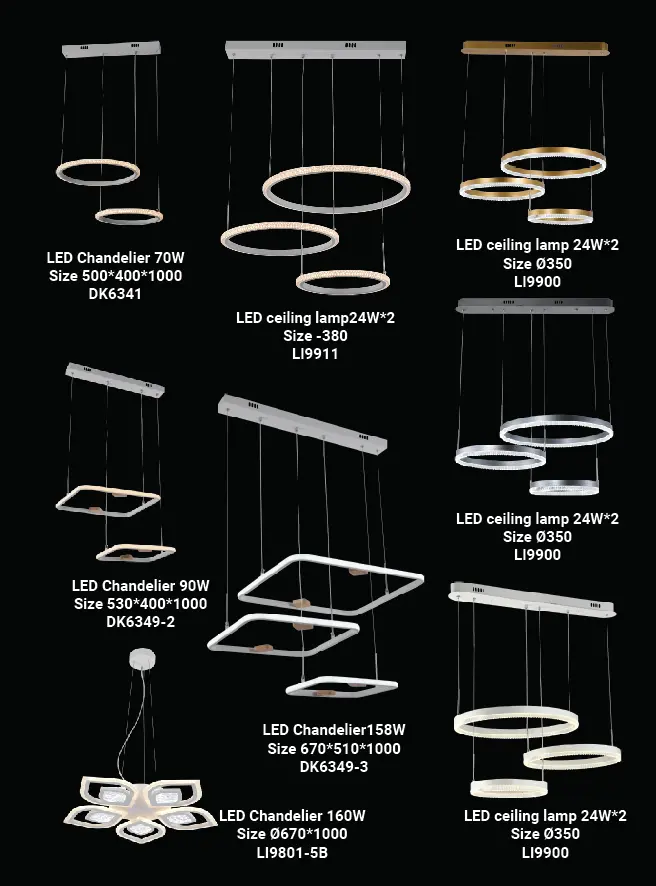 Modern chandelier catalogue page 3