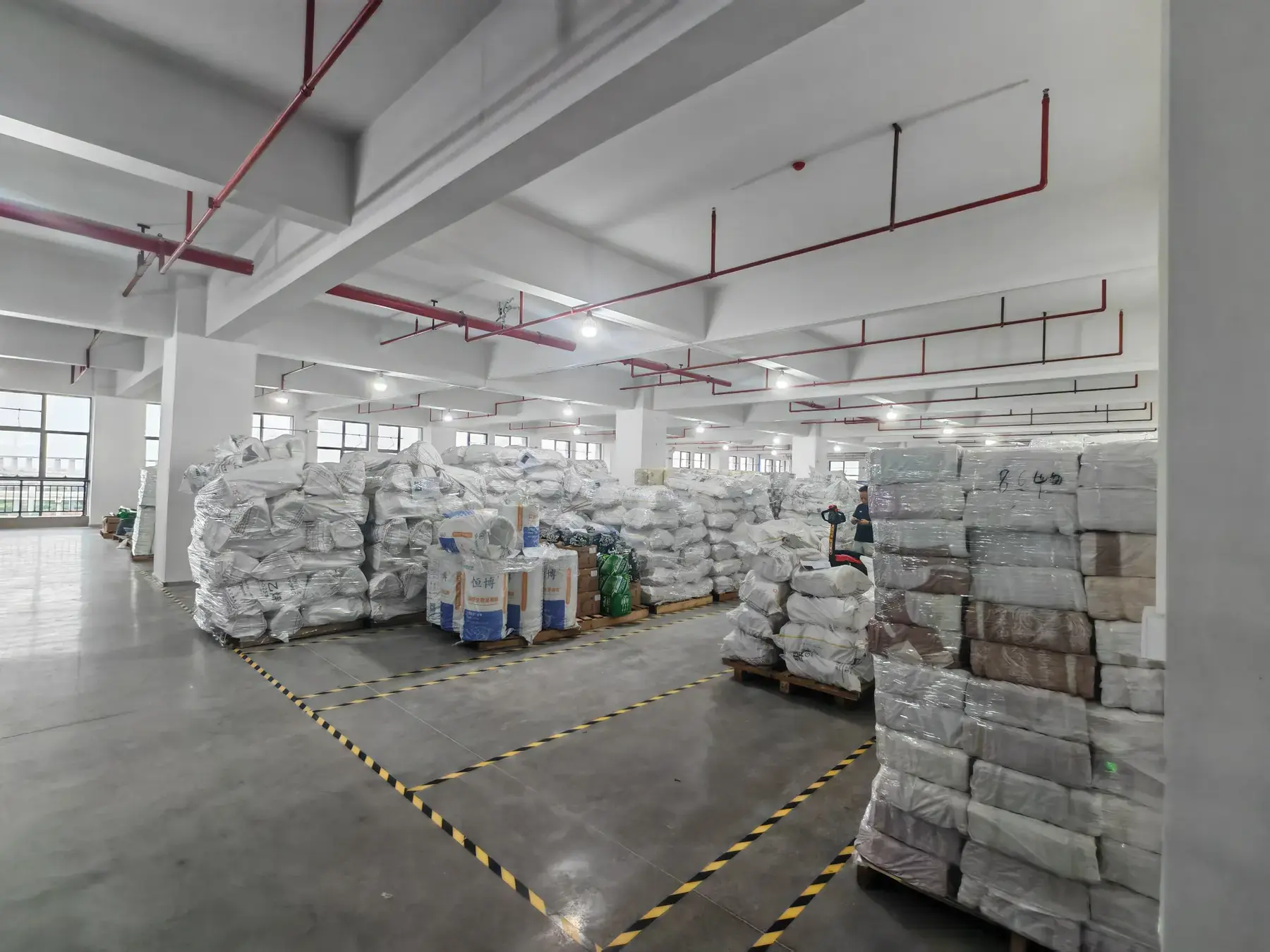 Organised raw material warehouse area 6
