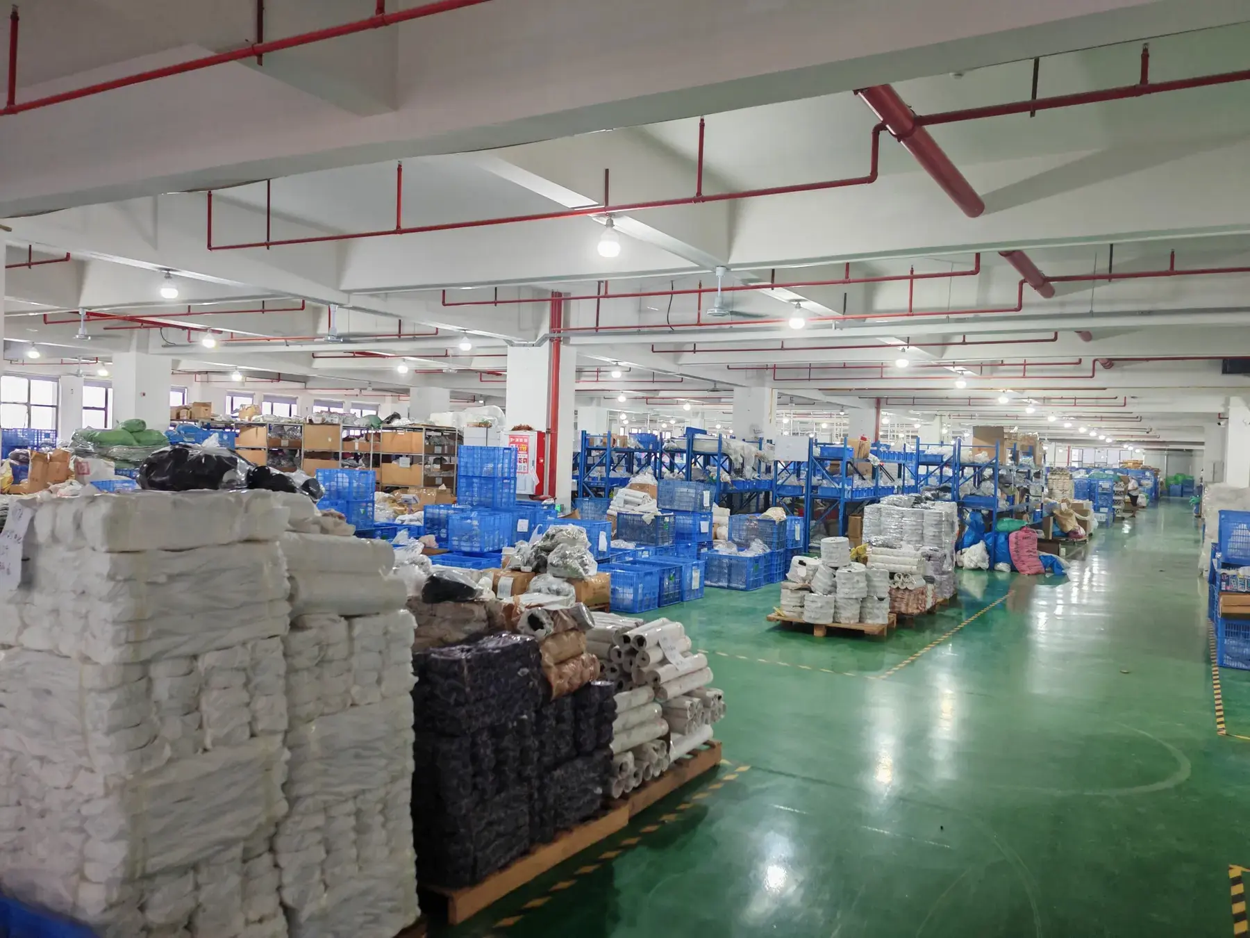 Organised raw material warehouse area 1