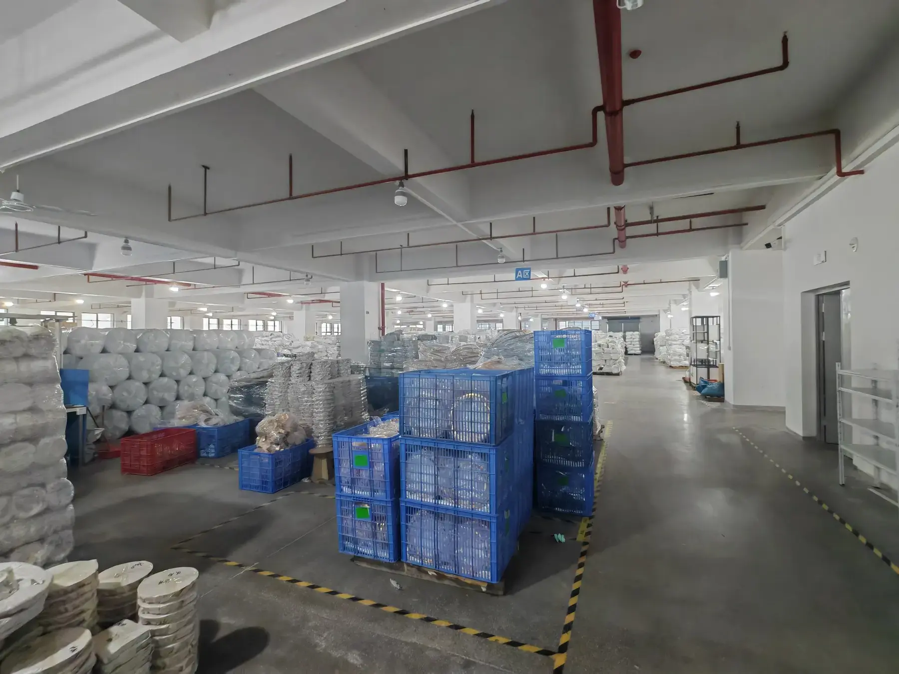 Organised raw material warehouse area 4