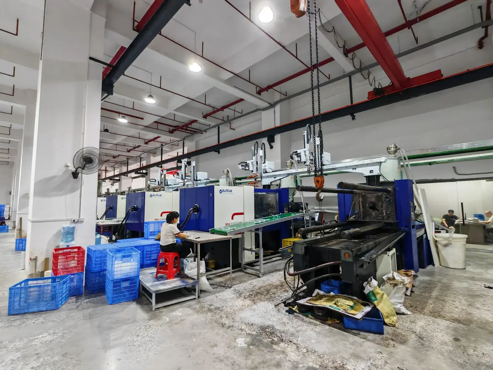 Plastic and acrylic component production workshop