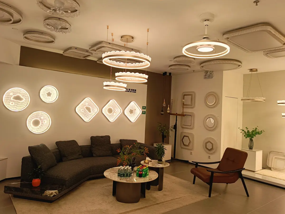 Decorative LED lighting display lounge