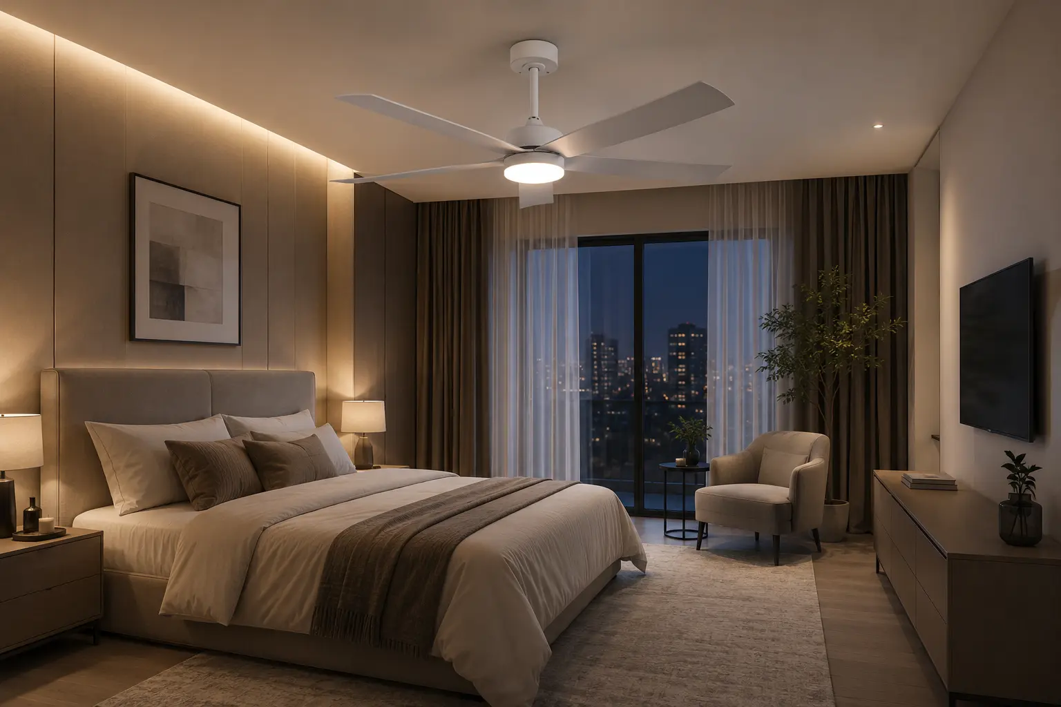 Fans light interior application 1