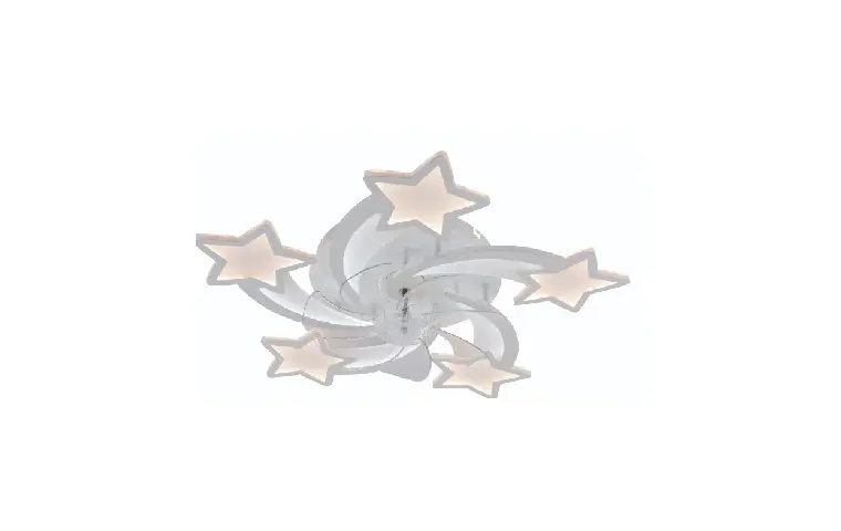 LI9506-5 LED chandelier fan