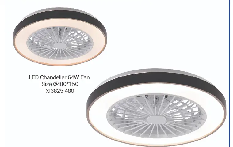 XI3825-480 LED chandelier fan