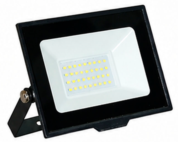 Black LED floodlight