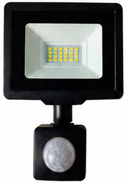 LED floodlight with motion sensor