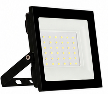 Black standard LED floodlight