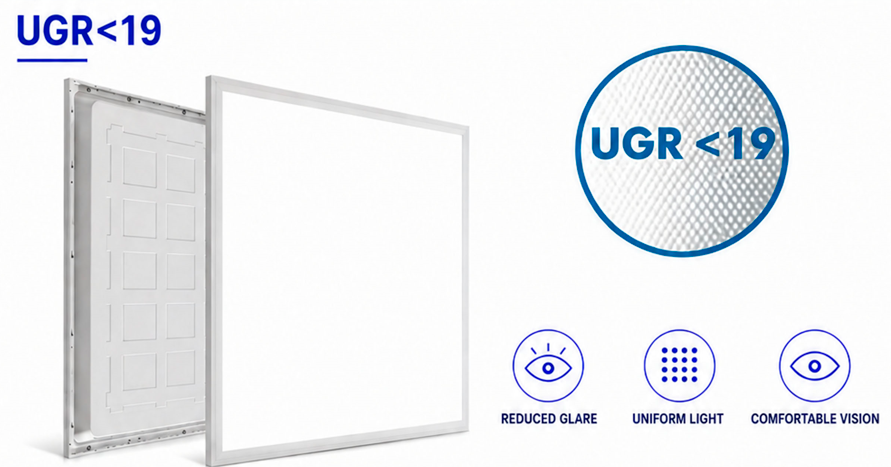 UGR less than 19 LED panel