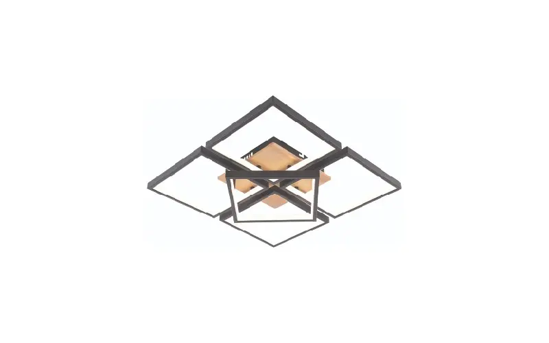 DK6587-4+1 wooden LED chandelier
