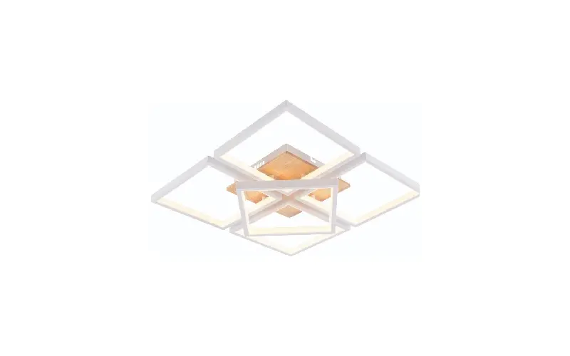 DK6587-4+1 wooden LED chandelier