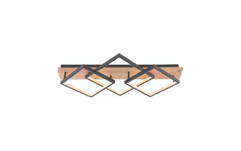 DK6588-3 wooden LED chandelier