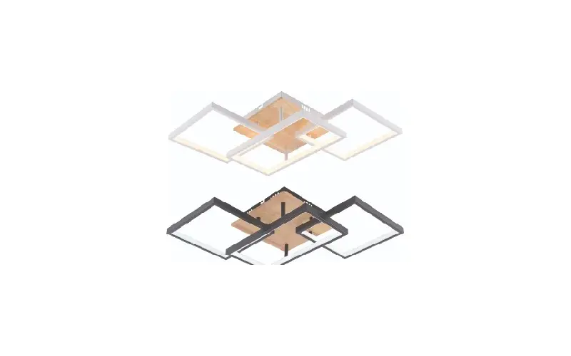 DK6594-3 wooden LED chandelier